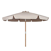 Sekey 300 cm wooden parasol with valance, sun protection UV50+